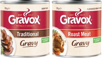 Woolworths Gravox instant gravy or sauce 120-140g offer