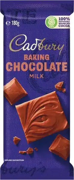 Woolworths Cadbury baking blocks 180g offer