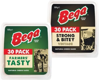 Woolworths Bega cheese slices 500g offer