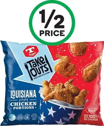 Woolworths Tegel takeouts portions or burger 600g - 1 kg – from the freezer offer
