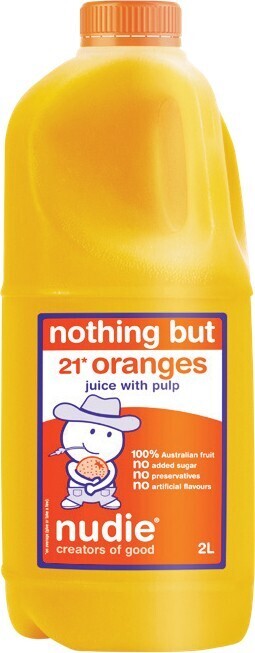 Woolworths Nudie orange juice 2 litre – from the fridge offer