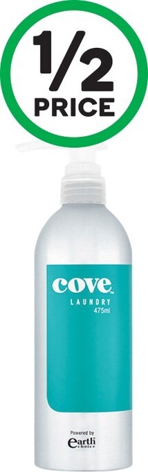 Woolworths Cove concentrate laundry liquid 475ml offer