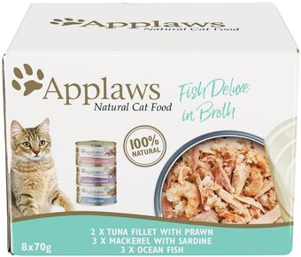 Woolworths Applaws deluxe wet cat food pk 8 x 70g offer