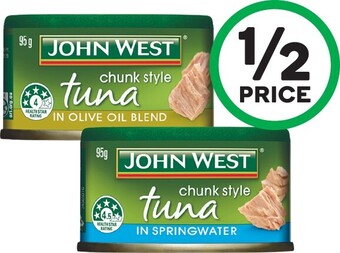 Woolworths John west tuna tempters 95g offer