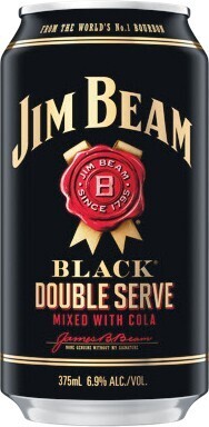 Woolworths Jim beam black double serve cans 10x375ml offer