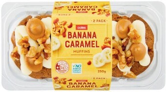 Coles Coles muffins 2 pack 250g offer