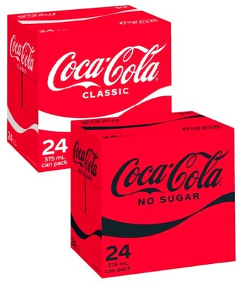 Coles Coca-cola soft drink 24x375ml offer