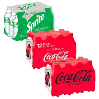 Coles Coca-cola soft drink 12x300ml offer