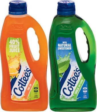 Coles Cottee’s cordial 1 litre offer