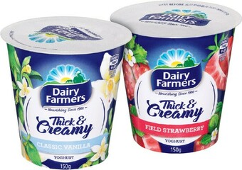 IGA Dairy Farmers Thick & Creamy or The Culture Co. Pro-Biotic Kefir Yoghurt 150g Selected Varieties offer