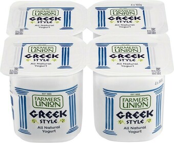 Farmers Union Greek Style All Natural Yogurt 4 Pack