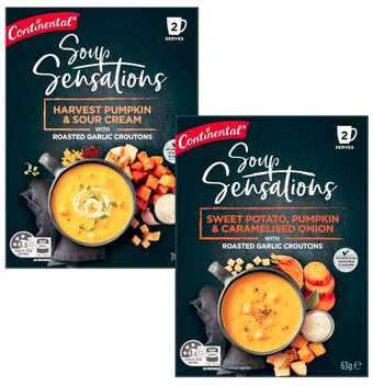 Coles Continental sensations soup 2 serve 48g-70g offer