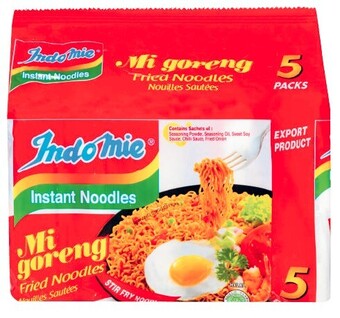Coles Indomie noodles 5 pack 400g-425g offer