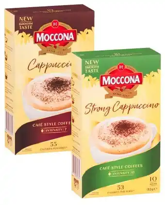 Coles Moccona cafe classics coffee sachet 10 pack offer