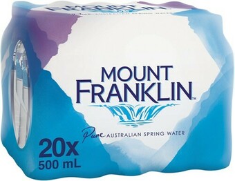 IGA Mount Franklin Spring Water 20x500mL offer