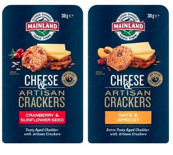 Coles Mainland on the go cheese & crackers 36g-38g offer