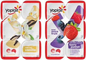Coles Yoplait yoghurt 6 pack offer