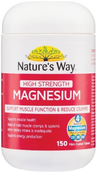 Coles Nature’s way high strength magnesium 150 pack^ offer