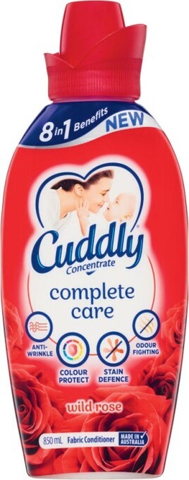 Coles Cuddly fabric conditioner 850ml offer