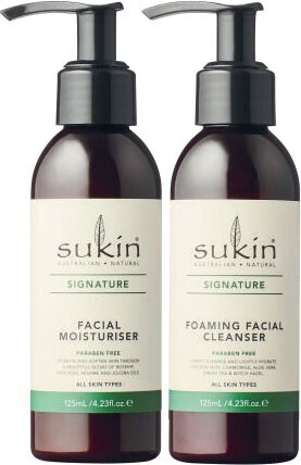 Coles Sukin foaming facial cleanser or facial moisturiser 125ml offer