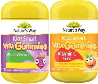 Coles Nature’s way kids smart vita gummies 120 pack^ offer
