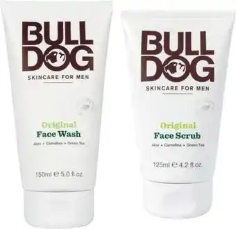 Coles Bulldog skincare for men original face wash 150ml or face scrub 125ml offer