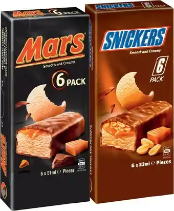 IGA Mars, Maltesers or Bounty Bar Ice Cream 4-6 Pack Selected Varieties offer