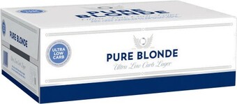Coles Pure blonde cans 24x375ml offer