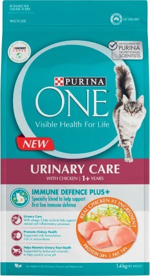 Coles Purina one dry cat food 1.4kg-1.5kg offer