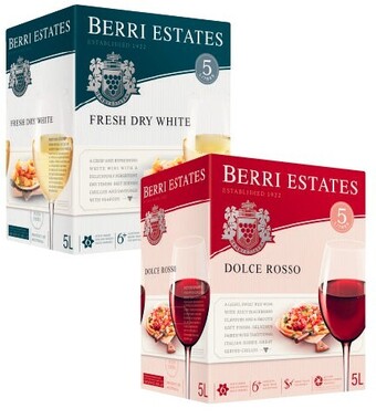 Coles Berri 5 litre cask varieties offer