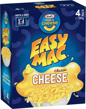 IGA Kraft Easy Mac 4 Pack Selected Varieties offer