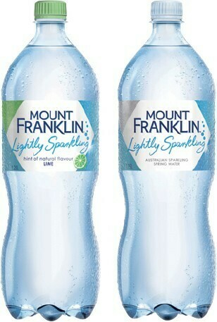 IGA Mount Franklin Lightly Sparkling Water 1.25 Litre Selected Varieties offer