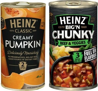 IGA Heinz Classic Canned Soup 520-535g Selected Varieties offer