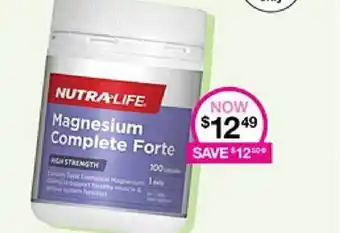 Priceline Nutra life magnesium complete forte offer