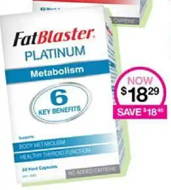 Priceline Fatblaster platinum metabolism offer