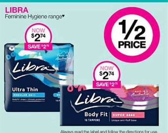 Priceline Libra feminine hygiene range offer