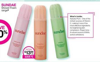 Priceline Sundae shower foam range offer