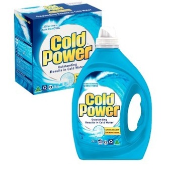 Coles Cold power laundry liquid 1.8 litre-2 litre or powder 2kg offer
