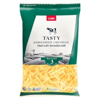 Coles Coles tasty cheddar shredded 700g offer