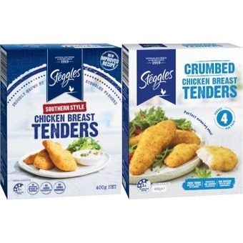 Coles Steggles chicken tenders 400g offer