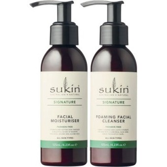 Coles Sukin foaming facial cleanser or facial moisturiser 125ml offer