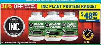 My Chemist Inc. plant protein 2kg assorted variants offer