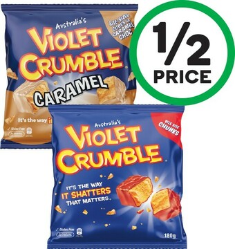 Woolworths Violet Crumble Choc Bites 170-180g offer