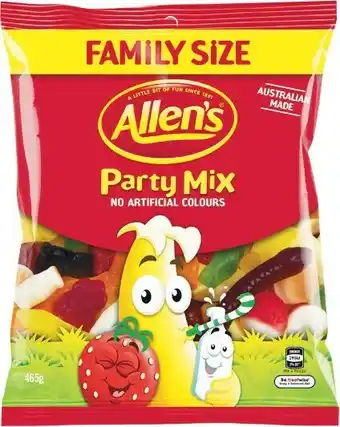 Woolworths Allenu2019s Family Size Lollies or Chocolate Bags 300-465g offer