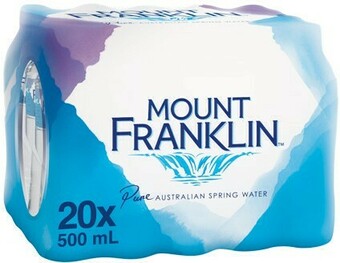 Woolworths Mount Franklin Spring Water 20 x 500ml offer