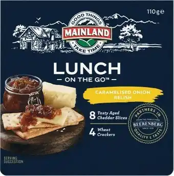 Mainland Lunch OTG 110g, Cracker Cuts 120g or Grazing Collection 90g u2013 From the Fridge