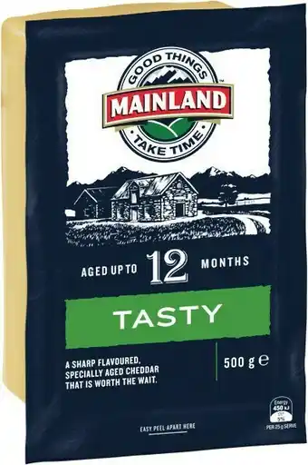Woolworths Mainland Cheese Block 400-500g u2013 From the Fridge offer