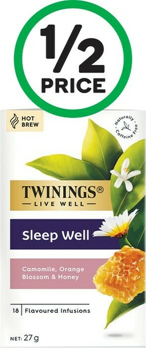 Woolworths Twinings Live Well Herbal Infusion Pk 18 or Cold Infusion Pk 12 offer