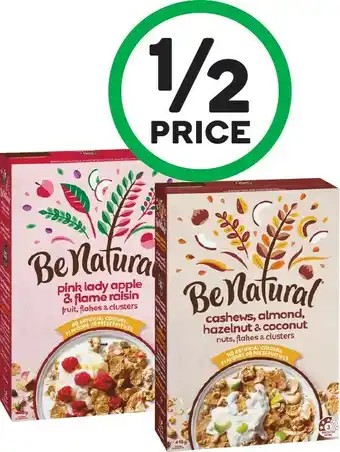 Woolworths Kelloggu2019s Be Natural Cereal 405-415g offer