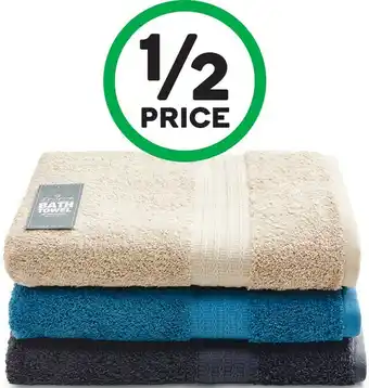 Woolworths Inspire Bath Towel offer